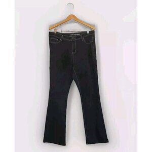 ASHLEY STEWART Denim Jeans Women's Size 14 Dark Blue Wash Citycore Dark Academia